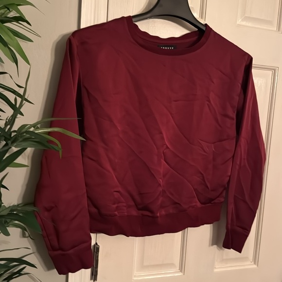 Trouvé maroon blouse XS EUC - Picture 3 of 8